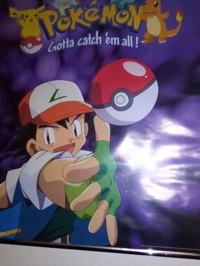 Framed Pokemon Poster Vintage